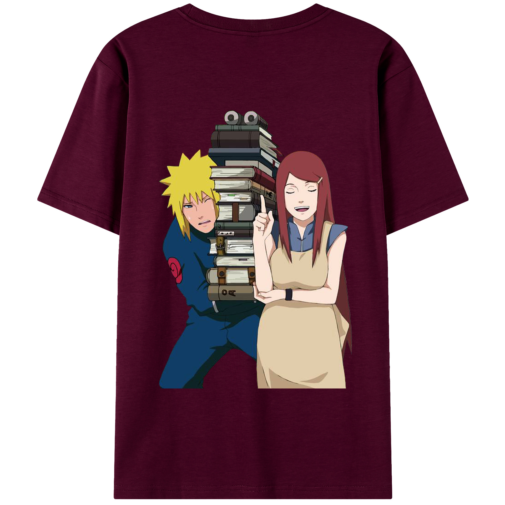（画像用） NARUTO -ナルト- 波風 ミナト Namikaze Minato レディース半袖Tシャツ(バックプリント)